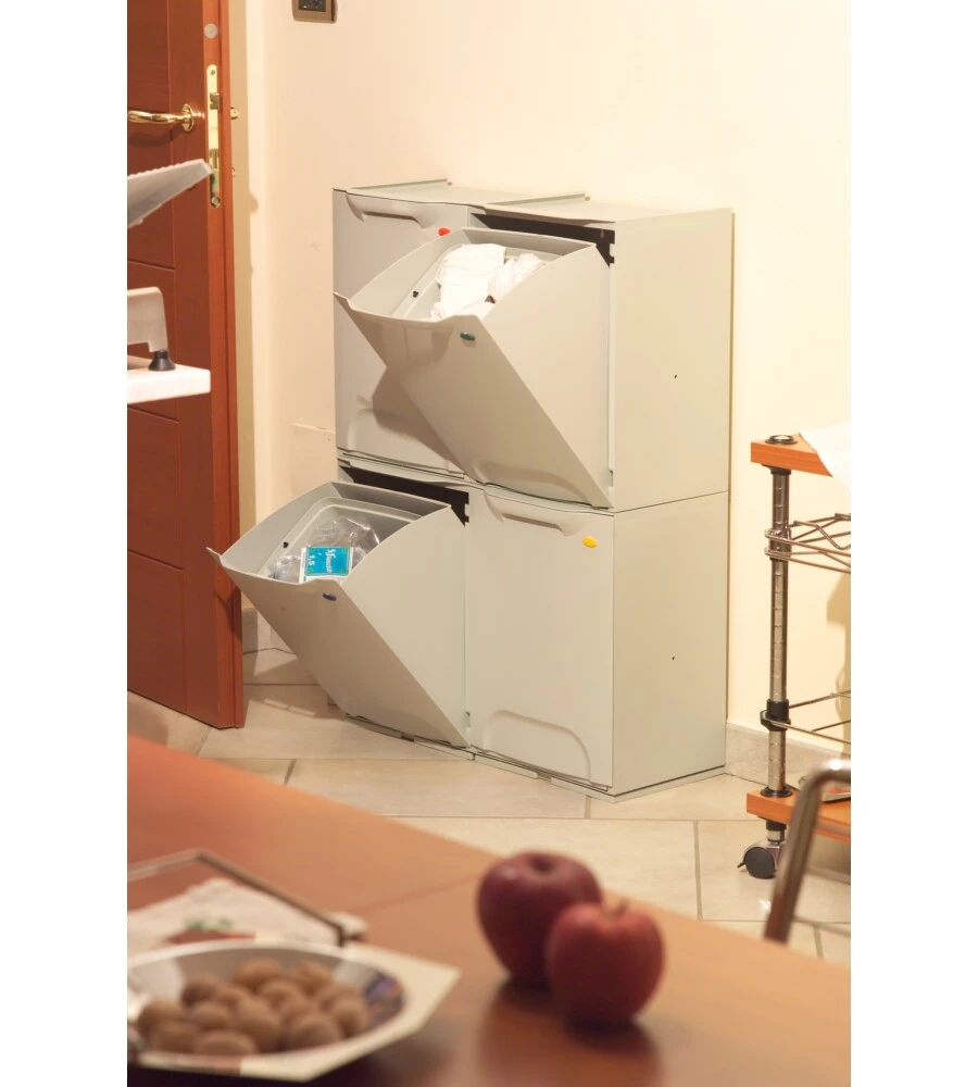 CASSONETTO RACCOLTA DIFFERENZIATA COLORE ROSSO